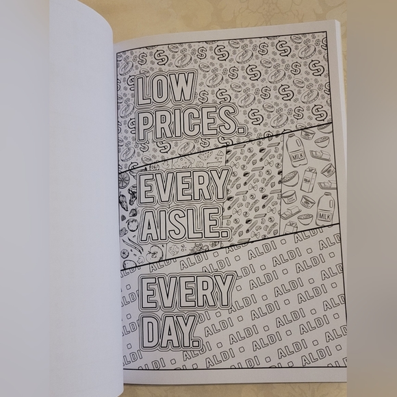 🍂*LAST ONE* ALDI Super Fan Adult Coloring Book w Keychain - Picture 7 of 15